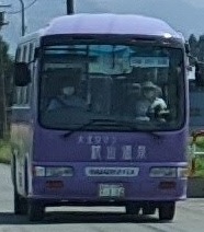特徴的なバス